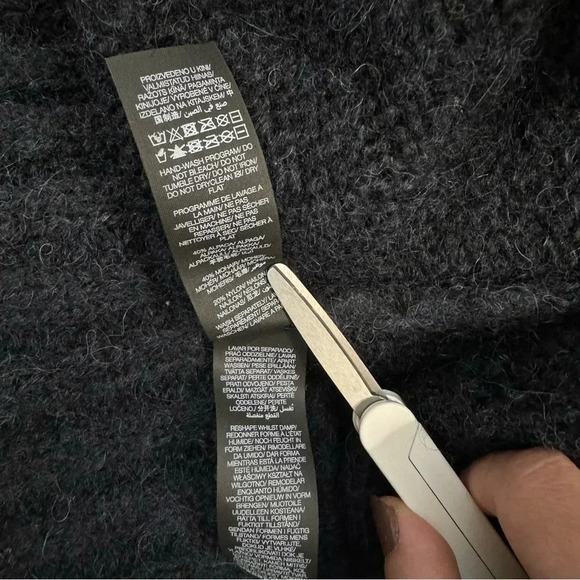 Sweaty Betty Brushed Boucle Knit Hoodie Navy Size 6 - Picture 7 of 9